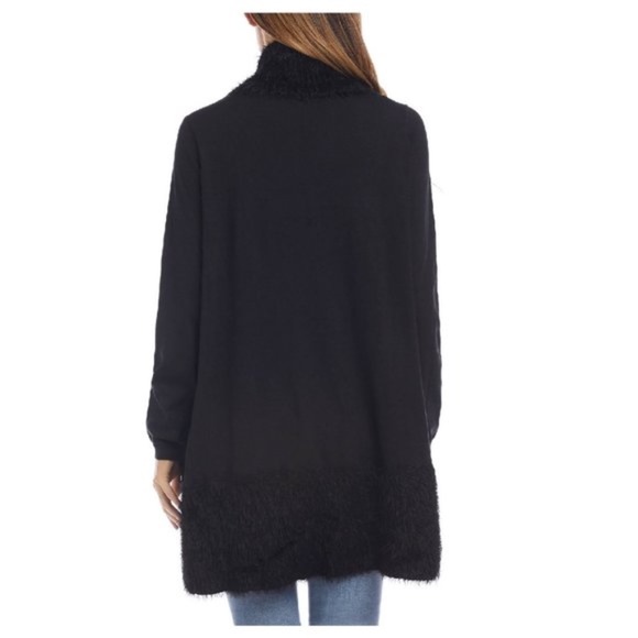 Karen Kane Eyelash-Collar Cocoon Cardigan - Picture 2 of 7